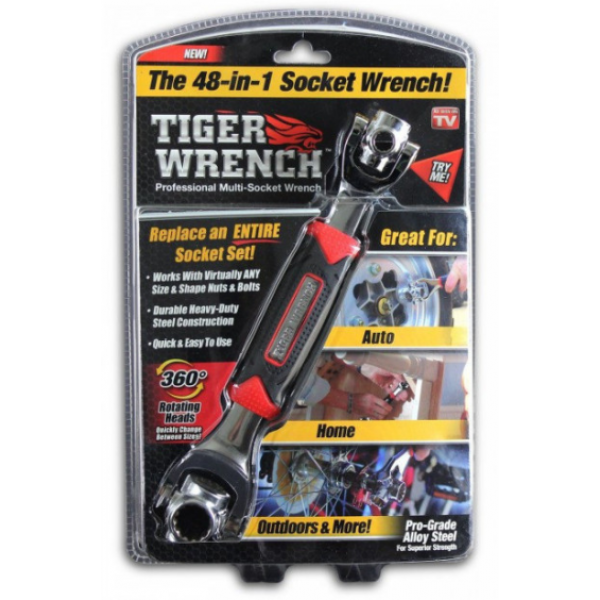 Универсальный ключ 48 в 1 Universal Tiger Wrench PRO 2428 new сверхпрочный - изображение 6