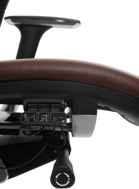 Офисное эргономичное кресло GT Racer X-807 Leather Burgundy (P-01) - Фото 5 Офисное эргономичное кресло GT Racer X-807 Leather Burgundy (P-01) - изображение 5