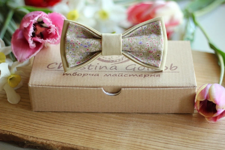 Галстук-бабочка Christina Goloob Romantik one size Фисташковый - Фото 1 Галстук-бабочка Christina Goloob Romantik one size Фисташковый - изображение 1