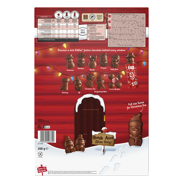 Набор конфет KitKat Рождественский календарь 208 г (8000300408690) - изображение 5