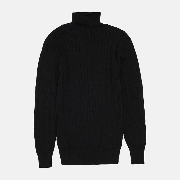 Детский свитер с горлом для девочки Mari-Knit 1284 122 см Черный (4821228012844) 