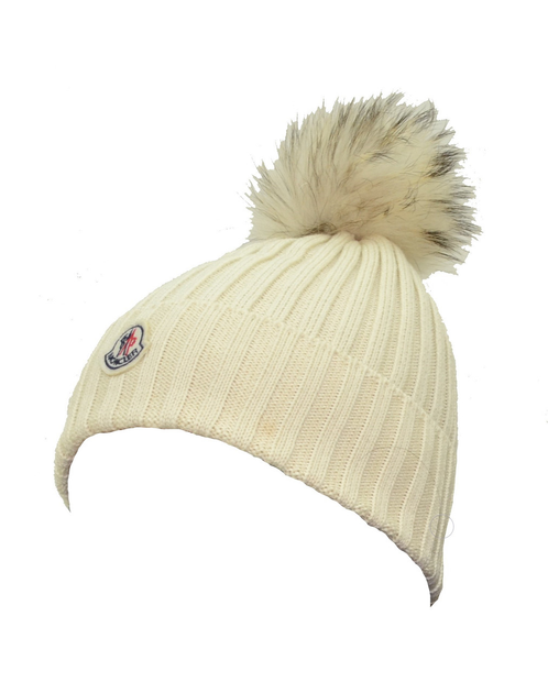 Cream moncler hat new arrivals