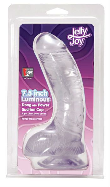 Прозрачный фаллоимитатор Jelly Joy Luminous, 20 см (13155000000000000) - изображение 2