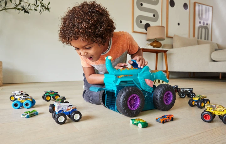 Збільшена машинка Hot Wheels Monster Trucks Хижий Мега Рекс (0887961974775) - зображення 6