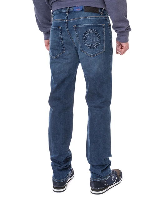 Джинси чоловічі TRUSSARDI JEANS (52J00018-1T003165-C007-U280/19-20-2) Синій 40 - изображение 7