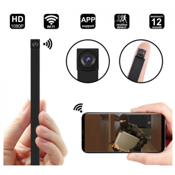 Wifi беспроводная мини камера с выносным объективом 1080P Full HD и встроенным аккумулятором - изображение 5