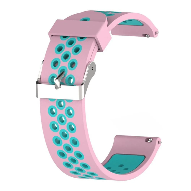 Ремешок SmartWatch для Самсунг Вотч 46 мм силиконовый 22 мм Pink-Marine ...