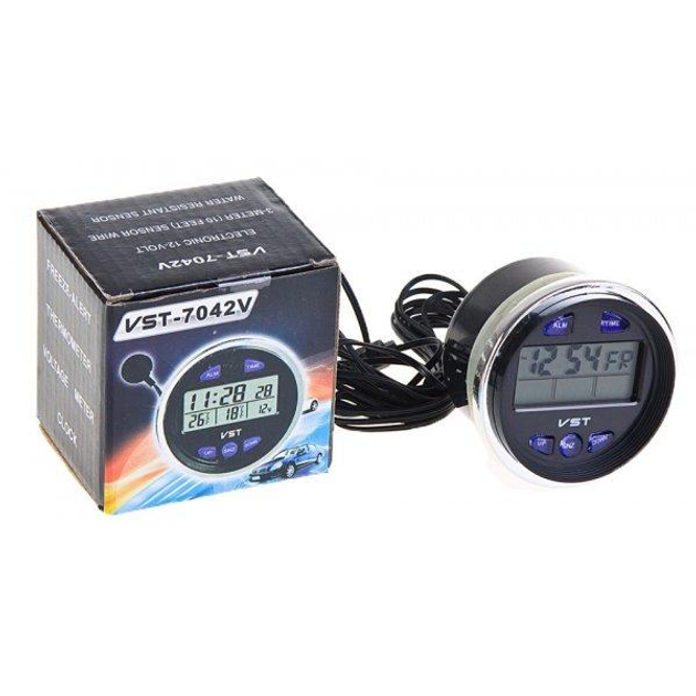 Часы-термометр-вольтметр - VSTV - купить в АвтоАльянс, низкая цена на webmaster-korolev.ru