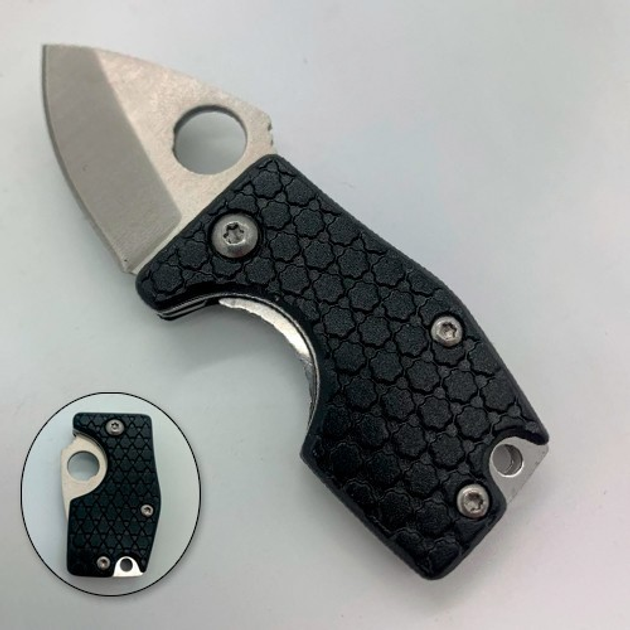 Складной нож брелок Mini Knife черный подарочная упаковка - изображение 1