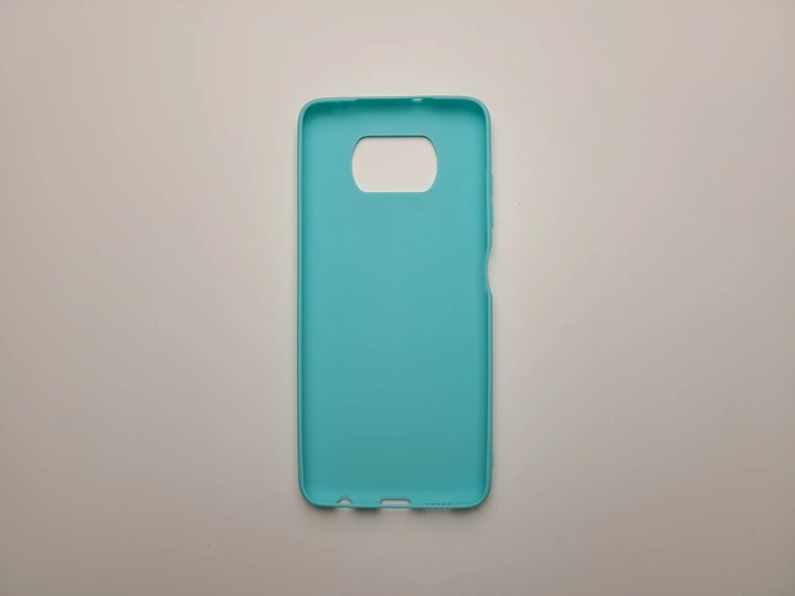 Чехол TPU Matte для Xiaomi Poco X3 бампер бирюзовый - Фото 2 Чехол TPU Matte для Xiaomi Poco X3 бампер бирюзовый - изображение 2