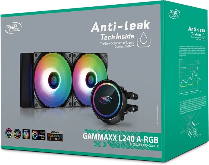 Система жидкостного охлаждения DeepCool Gammaxx L240 A-RGB – фото