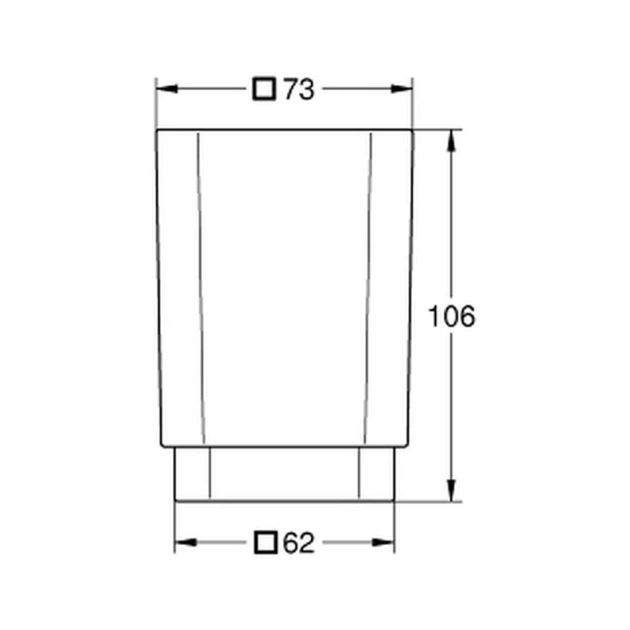 GROHE Склянка Selection Cube (40783000) - Фото 6 GROHE Склянка Selection Cube (40783000) - изображение 6