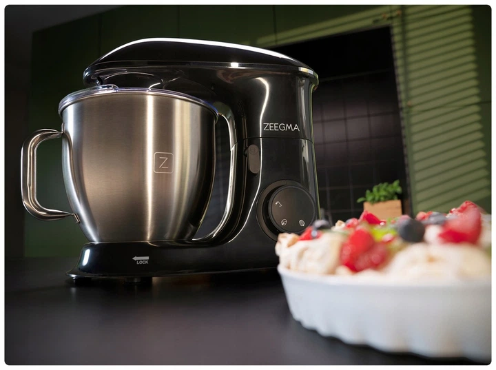 Тестомес миксер планетарный Zeegma PLANEET CHEF BLACK 2200 Вт - Фото 15 Тестомес миксер планетарный Zeegma PLANEET CHEF BLACK 2200 Вт - изображение 15
