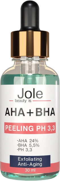 Пилинг для лица Jole Peeling Complex с комплексом кислот AHA+BHA pH 3.0 30 мл (4820243881053) 
