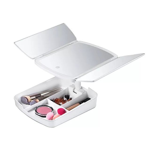 Зеркало-органайзер для макияжа My Foldaway Lighted Makeup Mirror - изображение 3