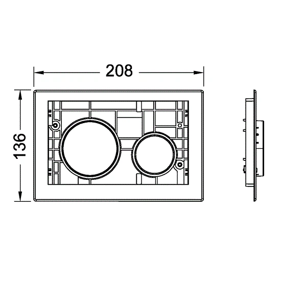 TECEloop modular кнопки для змиву (колір - хром матовий) (9240665) - зображення 2