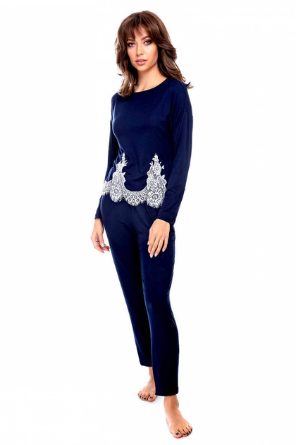Комплект для дома с кружевом Silence 054 Navy blue 46(L) Синий 