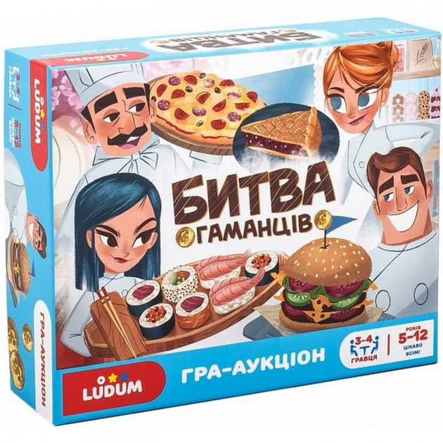 Настольная игра "Битва кошельков" Ludum LG2046-60 украинский язык ...