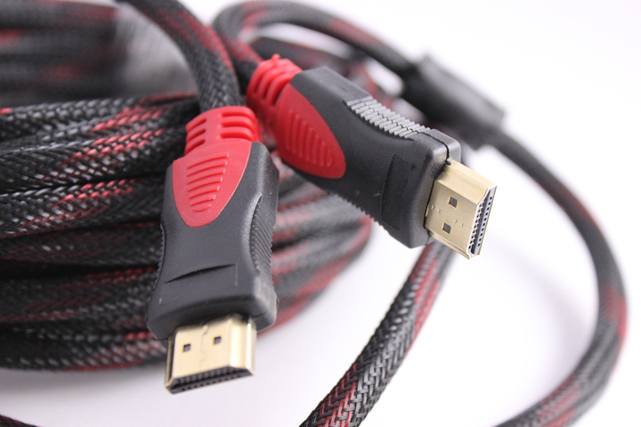 Кабель усиленный UKC HDMI-HDMI 10 метров v.1.4 с фильтрами в оплетке ...