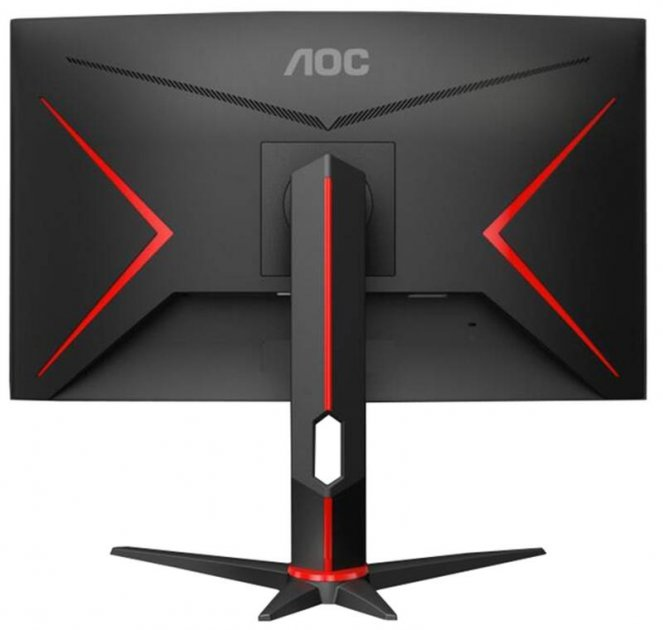Монитор AOC 23.6" C24G2U/BK VA Black/Red Curved - изображение 2