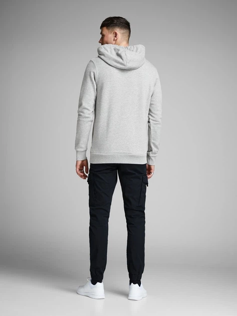 Толстовка Jack & Jones JJECORP OLD LOGO SWEAT HOOD NOOS XL Сірий 12137054LightGrey - Фото 2 Толстовка Jack & Jones JJECORP OLD LOGO SWEAT HOOD NOOS XL Сірий 12137054LightGrey - зображення 2