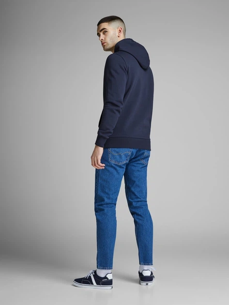 Толстовка Jack & Jones L Темно-синій 12137054Navy - Фото 2 Толстовка Jack & Jones L Темно-синій 12137054Navy - зображення 2