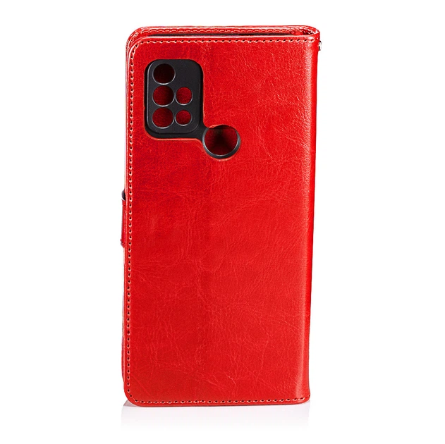 Чехол Idewei для Motorola Moto G10 книжка кожа PU с визитницей красный - Фото 3 Чехол Idewei для Motorola Moto G10 книжка кожа PU с визитницей красный - изображение 3