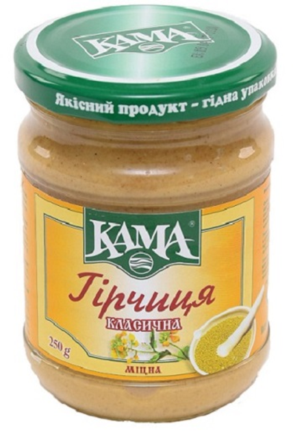 Гірчиця Кама Класична міцна 250 г (4820086370295) – купити в інтернет ...