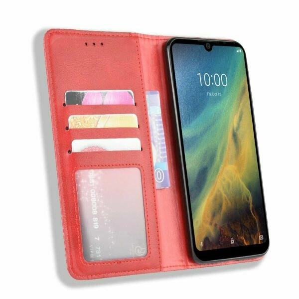 Чохол-книжка Deexe Retro Style для ZTE Blade A5 (2020) / A51 Lite - Red - зображення 5