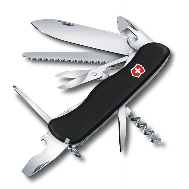 Ніж туристичний Victorinox Outrider Чорний - зображення 1