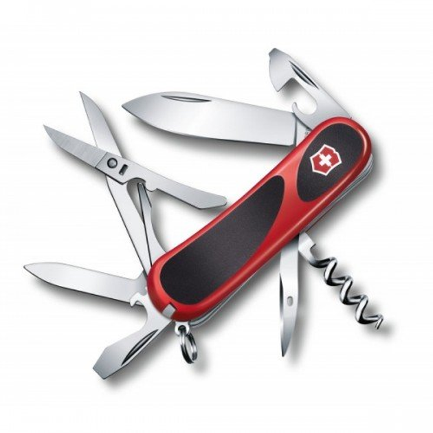 Ніж Victorinox Delemont EvoGrip 14 Червоний - зображення 1