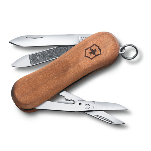 Ніж складаний Victorinox Delemont EvoWood 81 Коричневий - зображення 1