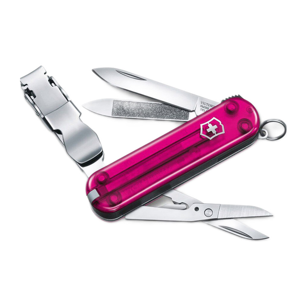 Нож Victorinox NailClip 580 Transparent Pink (0.6463.T5L19) - изображение 1