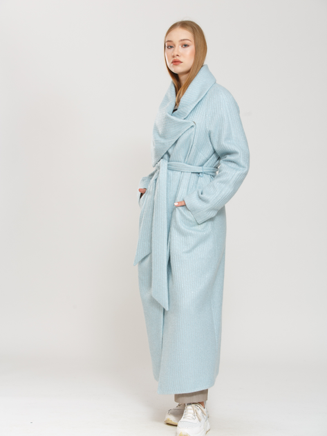Пальто осіннє довге жіноче Donna Bacconi 21-T-118-1 40 Синє (NS2000000573434) - зображення 2