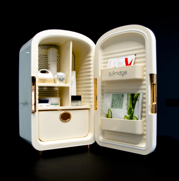 Холодильник для косметики B.FRIDGE Luxury с выдвижным ящиком 12 литров белый - изображение 2