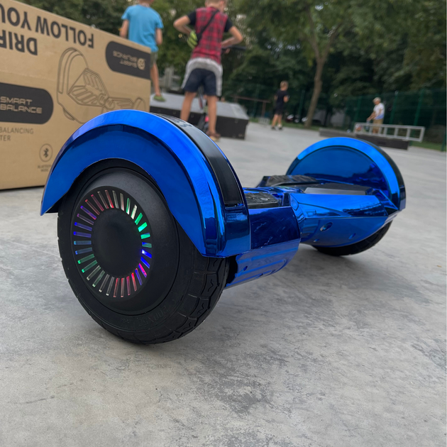 Гироборд Smart Balance 8" PRO 2021 Синий хром - Фото 2 Гироборд Smart Balance 8" PRO 2021 Синий хром - изображение 2