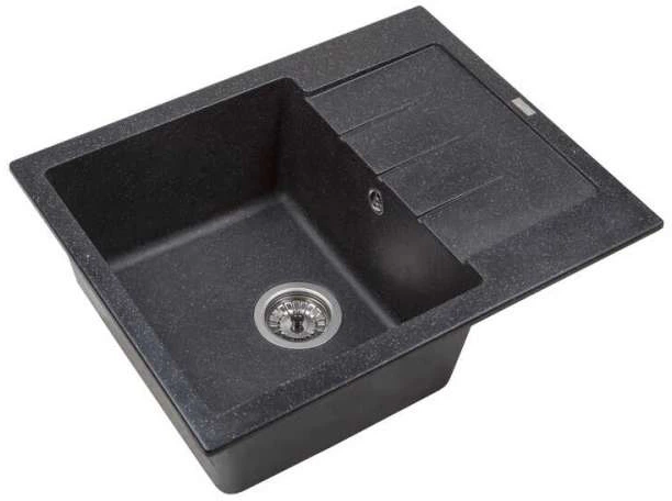 Кухонная мойка гранит VENTOLUX Silvia Space Black (2059765956365) - Фото 2 Кухонная мойка гранит VENTOLUX Silvia Space Black (2059765956365) - изображение 2