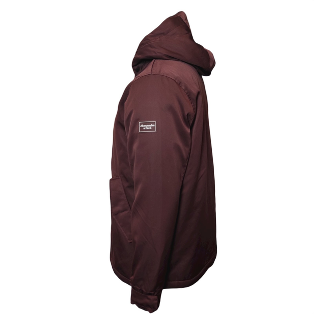 Мужская куртка Abercrombie & Fitch, зимняя на подкладке из шерпы, бордовый, QC028924 размер XL - изображение 4