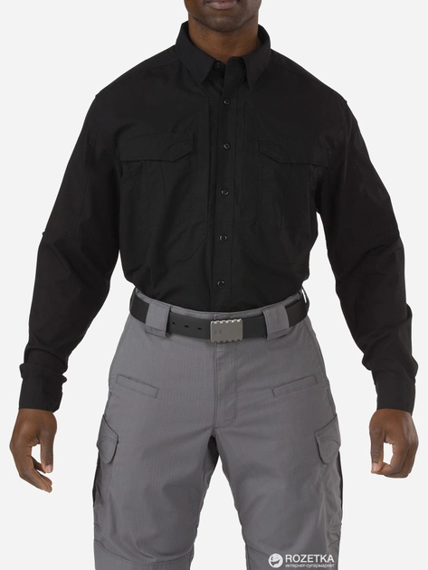 Рубашка тактическая 5.11 Tactical Stryke Long Sleeve Shirt 72399 L Black (2000980374069) - изображение 1