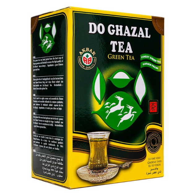 Чай цейлонский зеленый Akbar Do Ghazal Tea green 500г - изображение 1