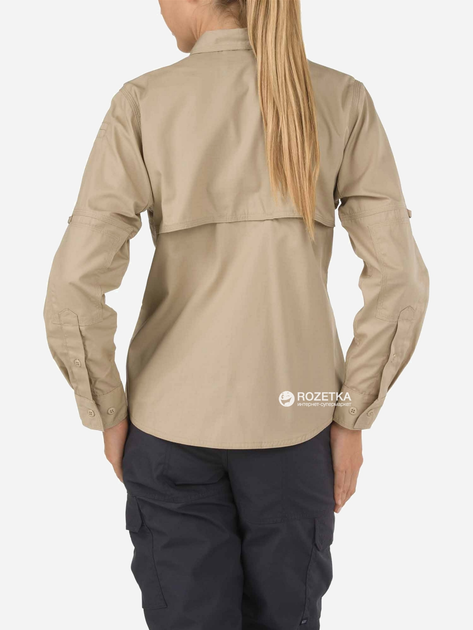 Рубашка тактическая 5.11 Tactical Women’s TaclitePro Long Sleeve Shirt 62070 L TDU Khaki (2000980423644) - изображение 2