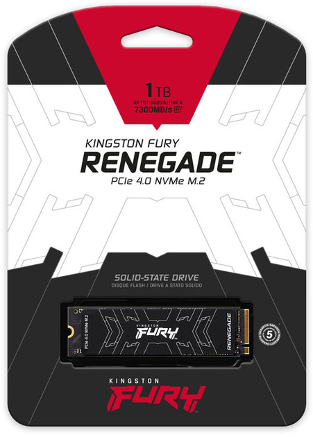 SSD диск Kingston FURY Renegade 1TB M.2 2280 NVMe PCIe Gen 4.0 x4 3D TLC NAND (SFYRS/1000G) - изображение 11