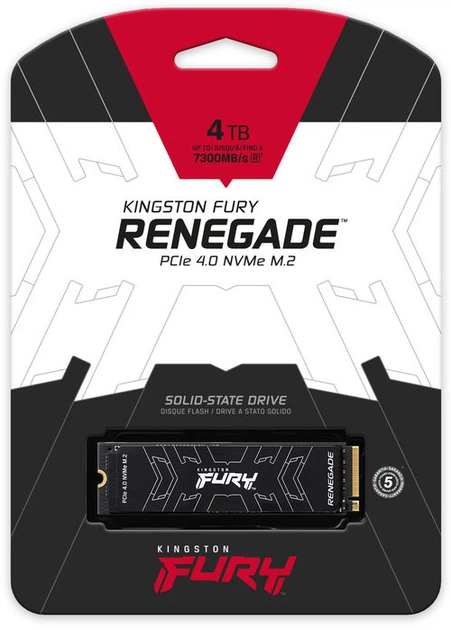 Dysk SSD Kingston FURY Renegade SSD 4TB M.2 2280 NVMe PCIe Gen 4.0 x4 3D TLC NAND (SFYRD/4000G) - Zdjęcie 11 Dysk SSD Kingston FURY Renegade SSD 4TB M.2 2280 NVMe PCIe Gen 4.0 x4 3D TLC NAND (SFYRD/4000G) - obraz 11