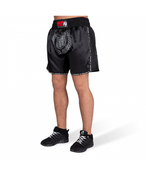 Шорты Gorilla Wear Murdo Muay Thai / Kickboxing Shorts XS Черно-серые (9094890000) - изображение 2