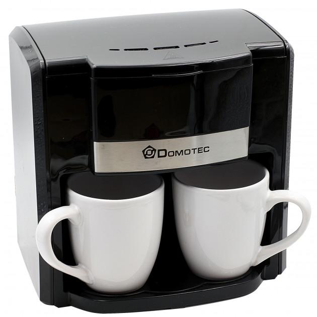 Кофеварка электрическая капельная кофемашина + 2 чашки 2 порци Domotec .