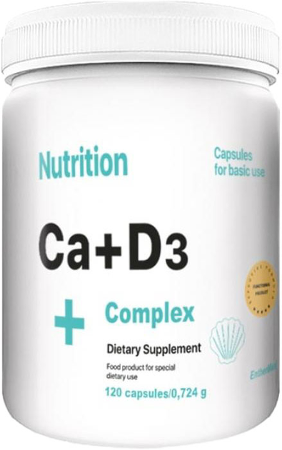 Минерально-витаминный комплекс Кальций+Д3 EntherMeal Ca+D3 Complex 120 ...