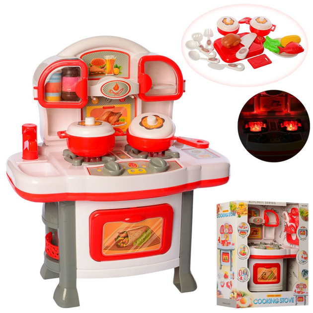 Игровой набор детская кухня Bambi 3700 34х41х16 см, плита, духовка ...