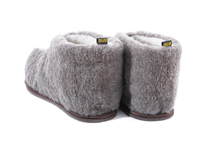 Тапочки-Чуни домашние из овечьей шерсти на подошве (42-45р.) 44р ...