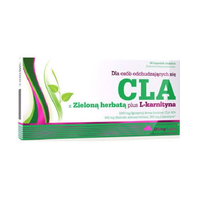 Жиросжигатель Olimp CLA+Green Tea+L-carnitine 60 капсул – фото, отзывы ...