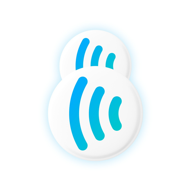 Бесконтактные круглые визитки-стикеры с NFC чипом умная электронная ...